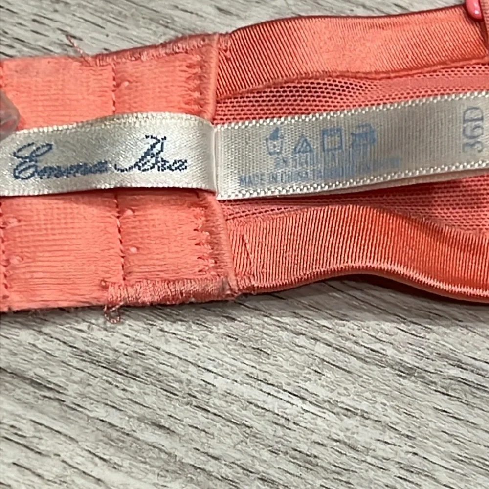 Aerie Women's Coral with Lace Trim Emma Bra